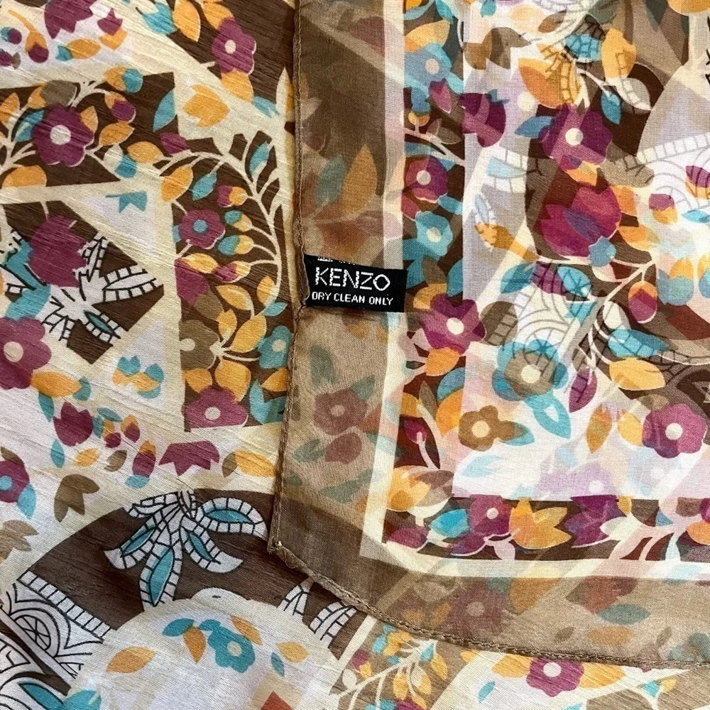 Kenzo Silk Scarf Oblong